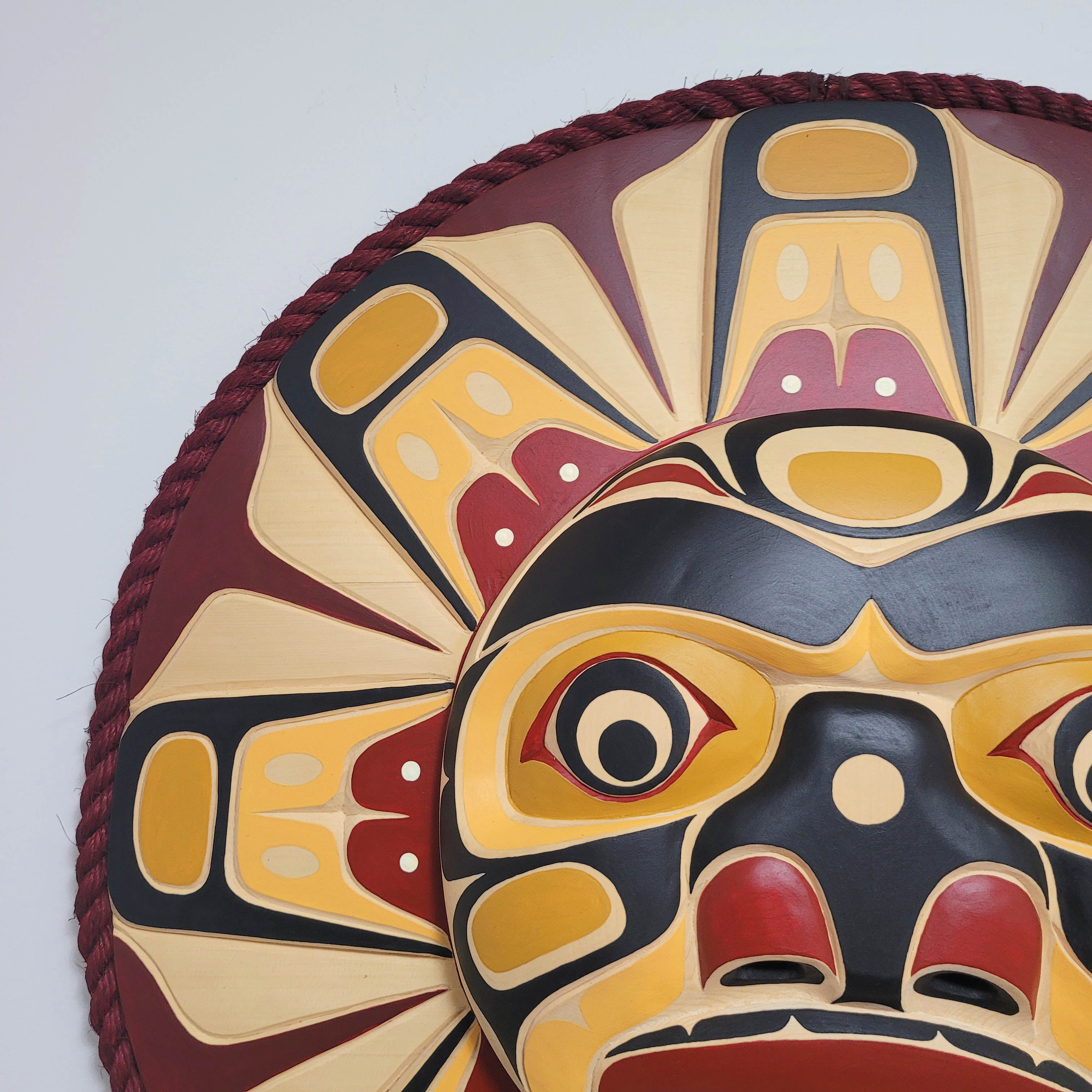 Sun Moon Mask by Kwakwaka'wakw Master Carver Bill Henderson