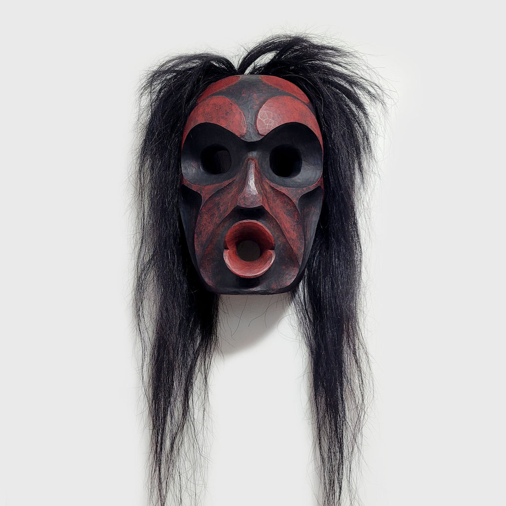 Wild Woman of the Woods Mask by Kwakwaka'wakw carver Erich Glendale