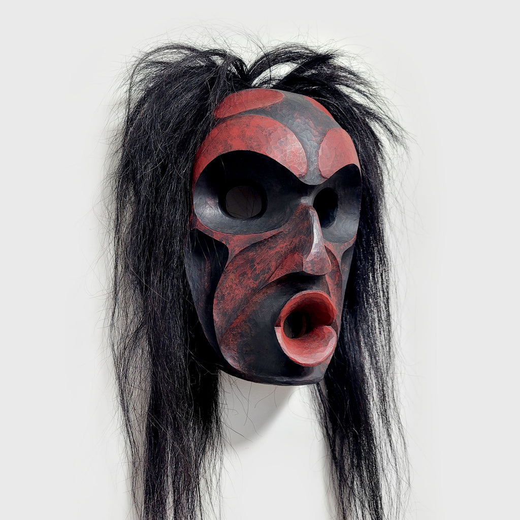 Wild Woman of the Woods Mask by Kwakwaka'wakw carver Erich Glendale