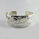 Silver Wolf Bracelet by Kwakwaka'wakw artist Chris Cook