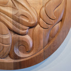 Large Cedar Wolf Panel by Tahltan artist Alano Edzerza