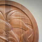 Large Cedar Wolf Panel by Tahltan artist Alano Edzerza