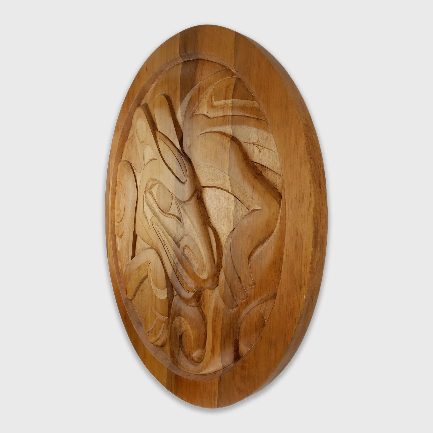 Large Cedar Wolf Panel by Tahltan artist Alano Edzerza