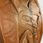 Large Cedar Wolf Panel by Tahltan artist Alano Edzerza