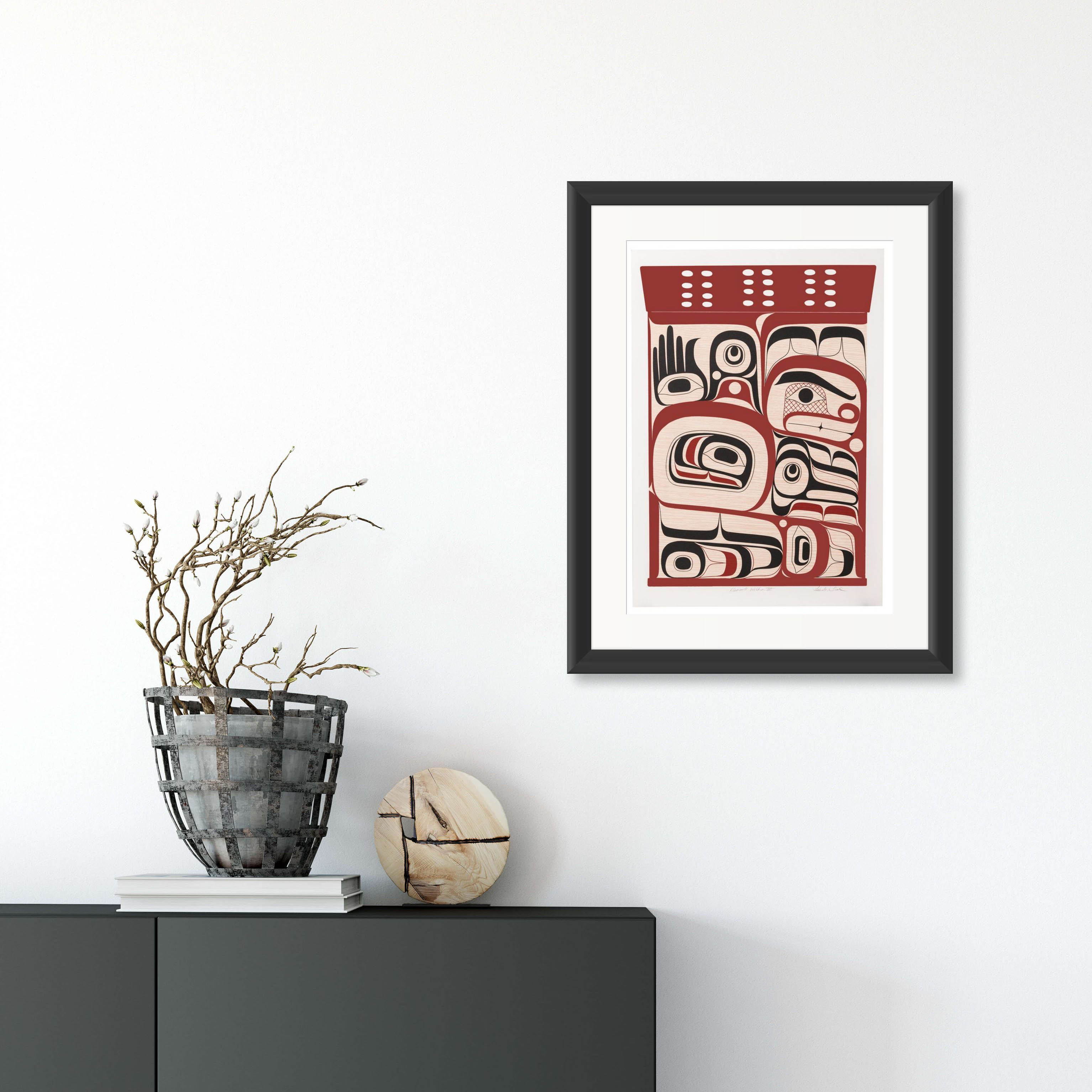 Bentwood Box Limited Edition Print by Coast Salish artist Rande Cook