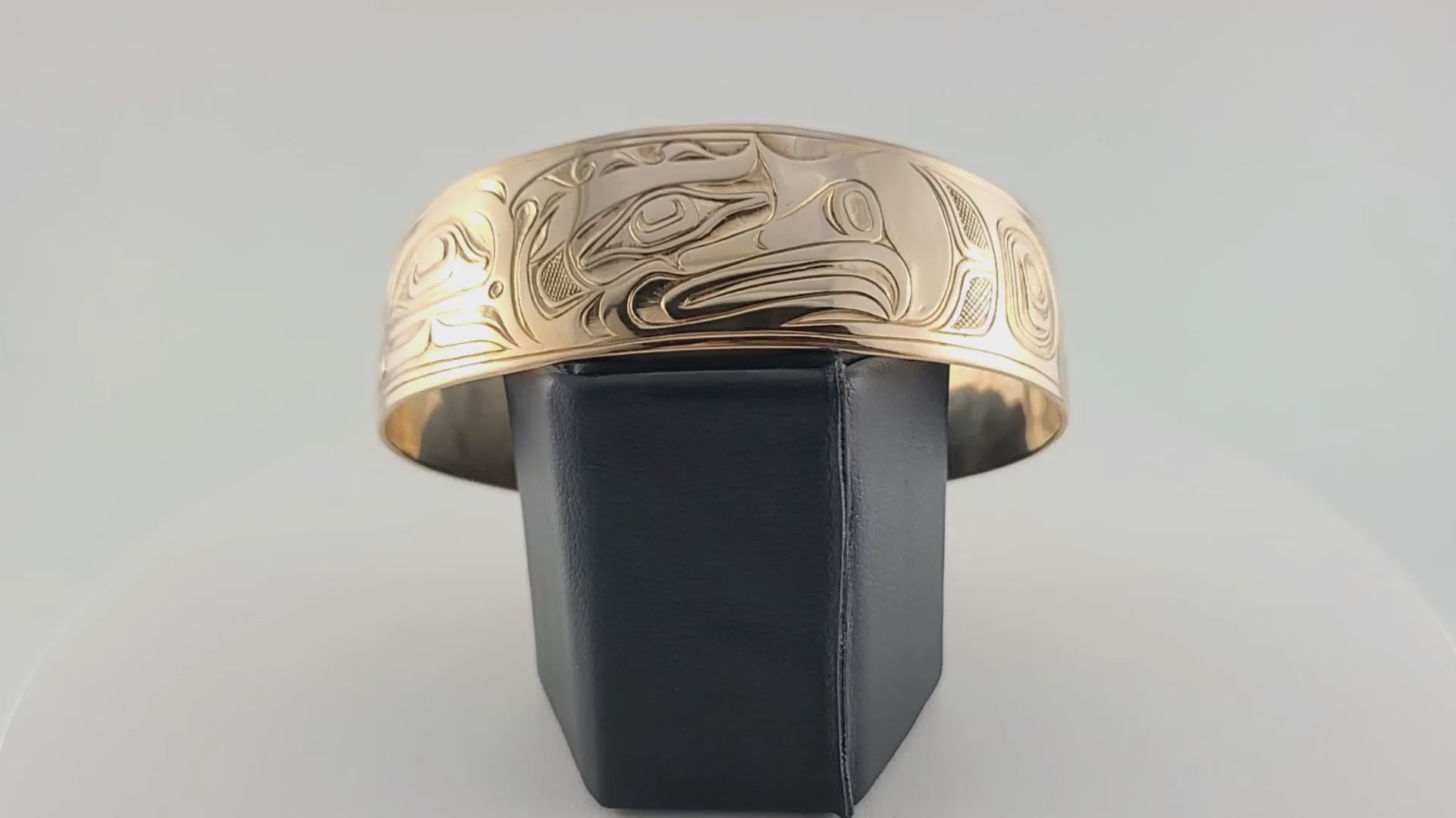 Gold Sea Eagle Bracelet by Kwakwaka'wakw artist Joe Wilson