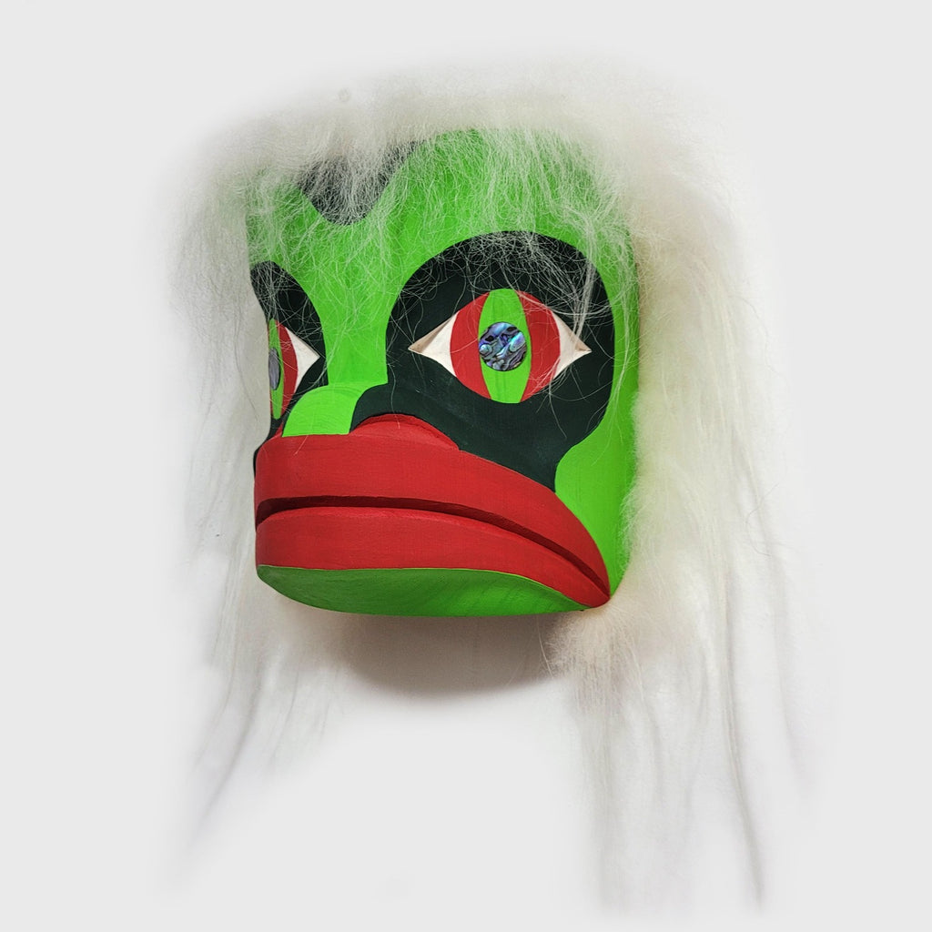 First Nations Frog Mask by Nuu-chah-nulth carver Russell Tate