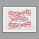 First Nations Salmon Print by Kwakwaka'wakw artist Bruce Alfred