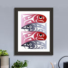 Salmon Limited Edition Print by Coast Salish artist Maynard Johnny