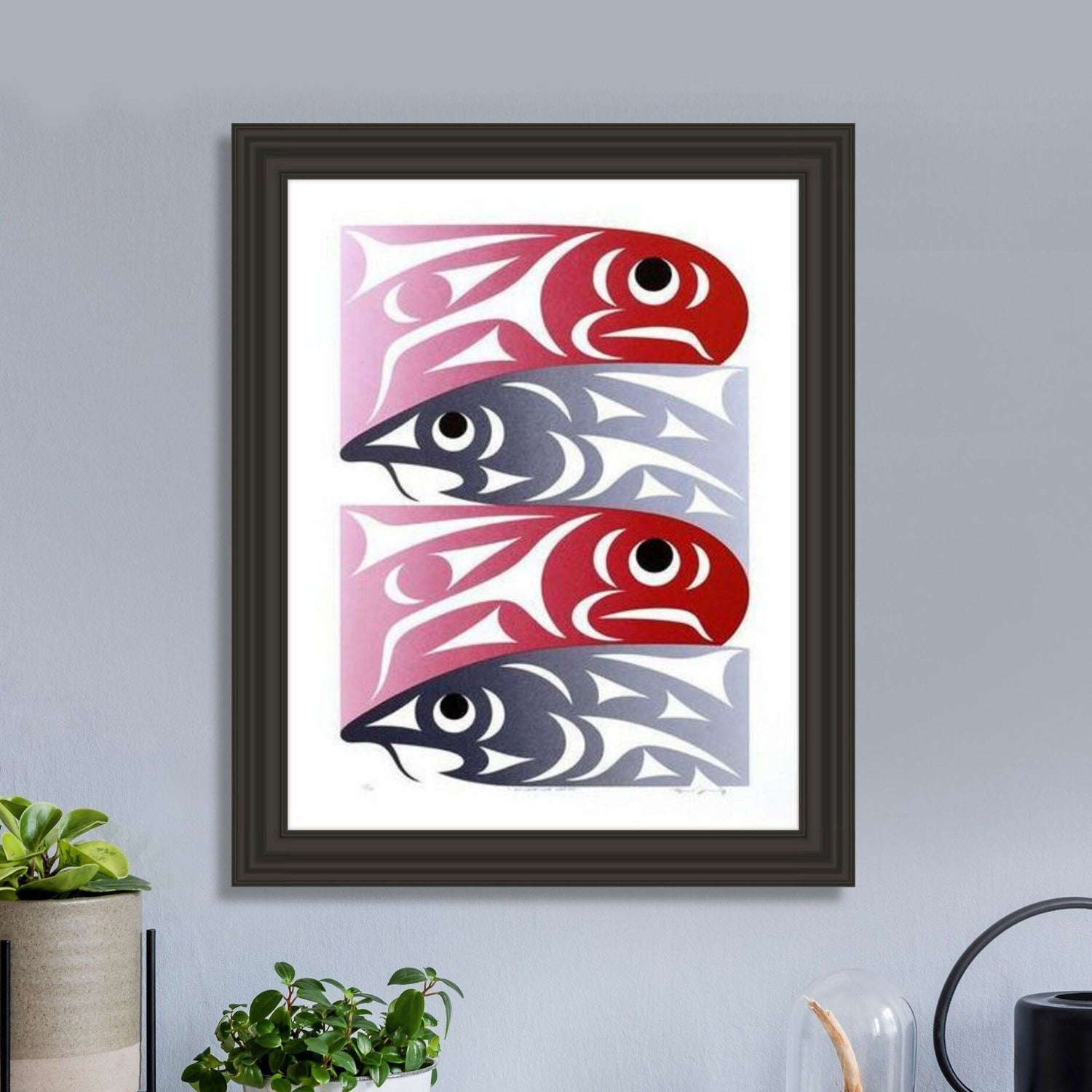 Salmon Limited Edition Print by Coast Salish artist Maynard Johnny