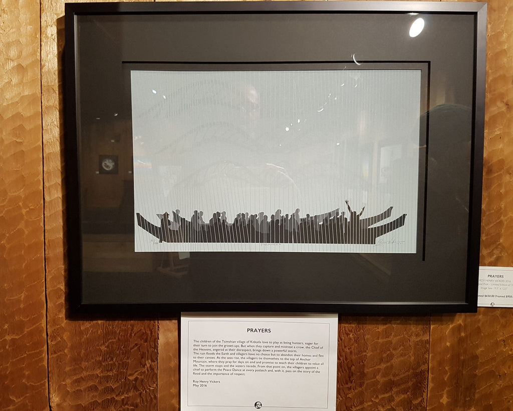 Canoe Limited Edition Print by Tsimshian artist Roy Vickers