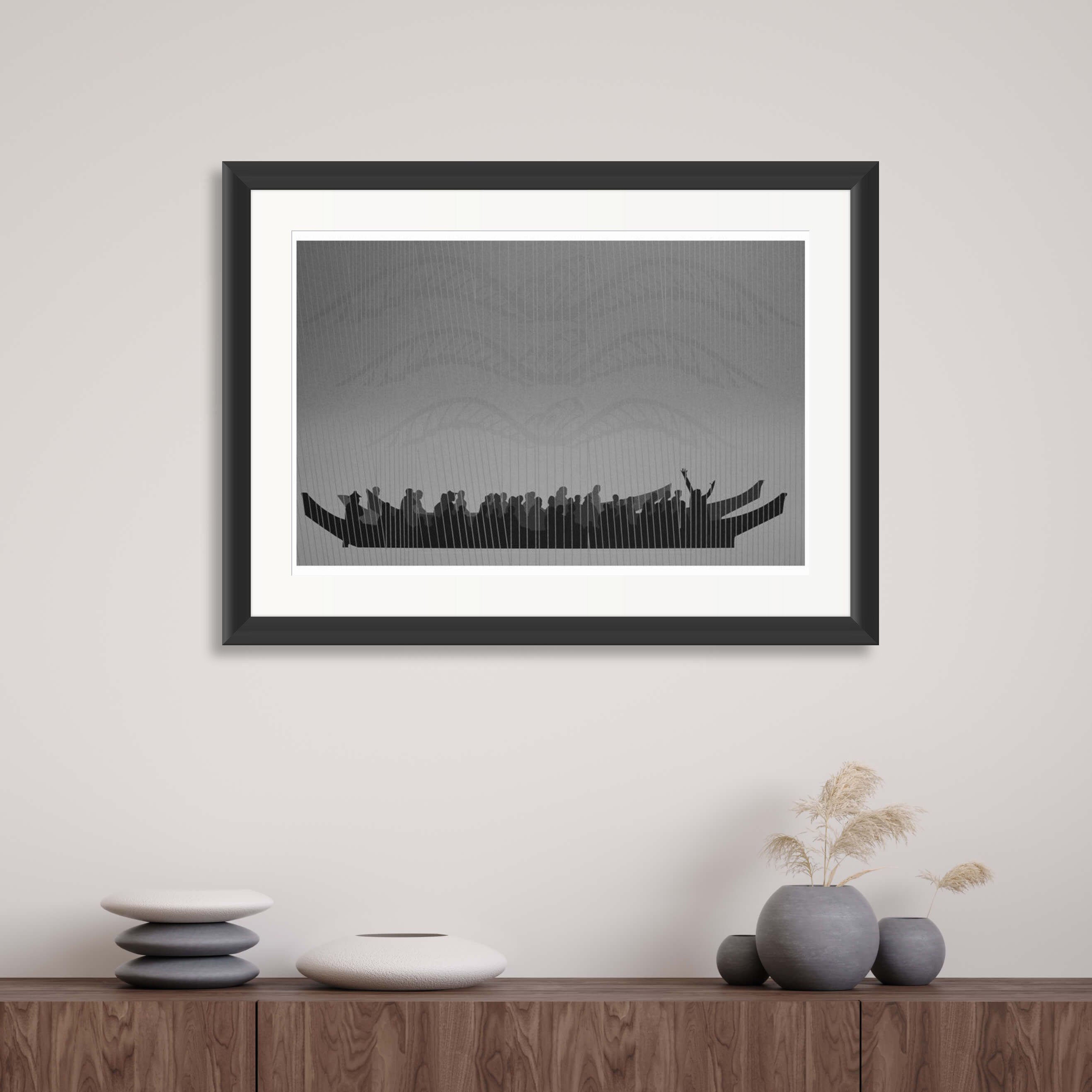 Canoe Limited Edition Print by Tsimshian artist Roy Vickers