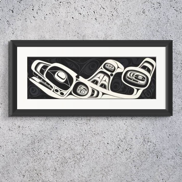 Killer Whale Limited Edition Print by Haida artist Cori Savard