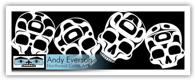 The Story is in the Soil Skull Print by First Nations artist Andy Everson