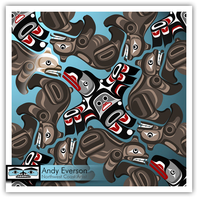 Transcendence Limited Edition Print by First Nations artist Andy Everson
