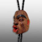 Carved Wood Wild Woman or Tsonoqua Pendant by Kwakwaka'wakw artist Stephen Bruce