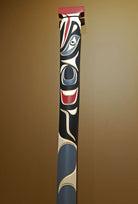 Cedar Wolf Paddle by Kwakiutl carver Trevor Hunt